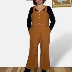 Anthropologie A+ The Portside Button Front jumpsuit Maeve size 20 The Colette